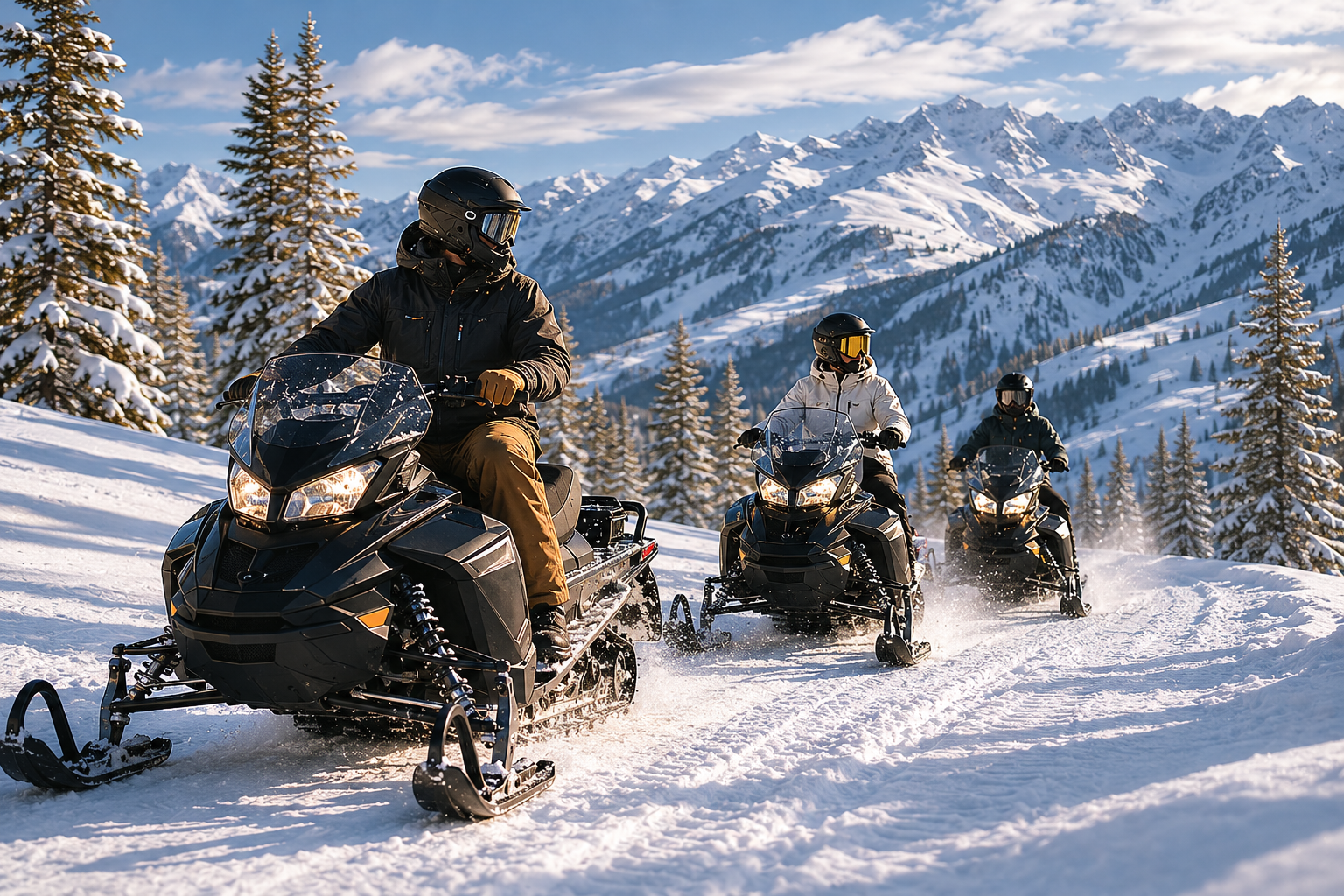 Snowmobiling