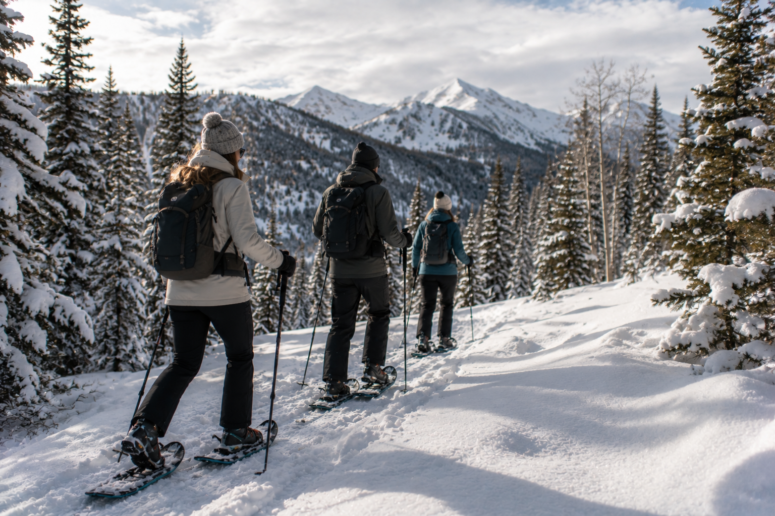 Snowshoeing